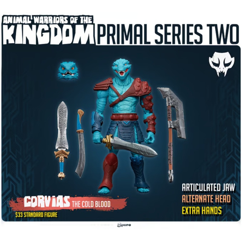 Animal Warriors of The Kingdom Primal Collection Series 2 Corvias The Cold Blood