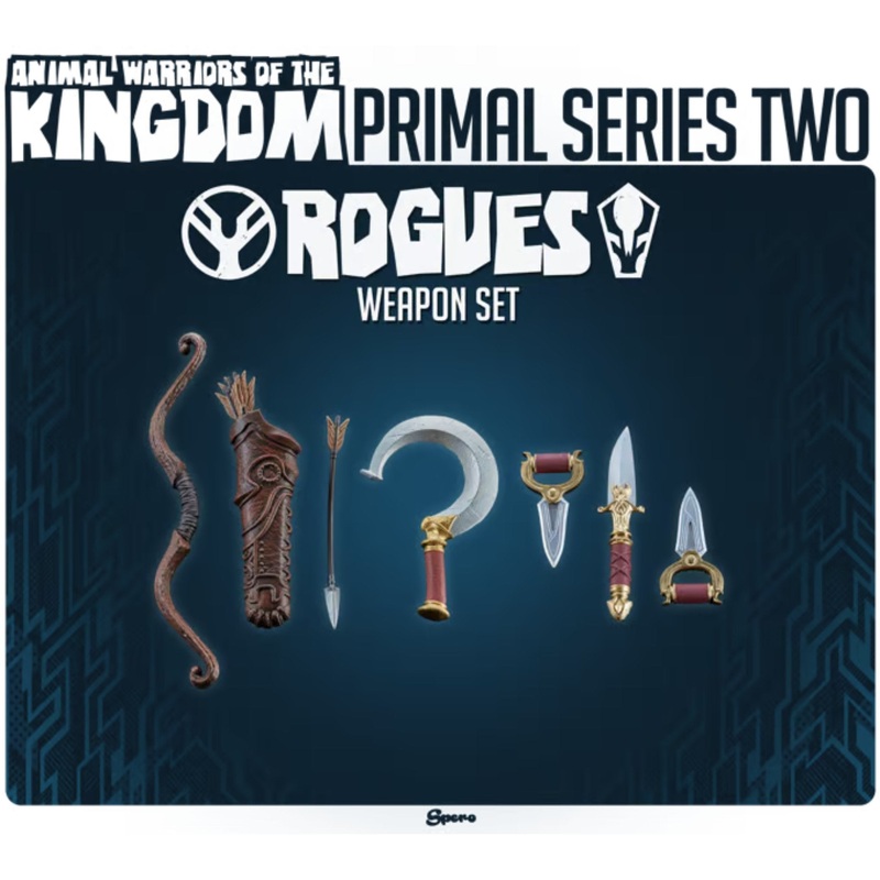Animal Warriors of The Kingdom Primal Collection Series 2 Rogues Weapon Set