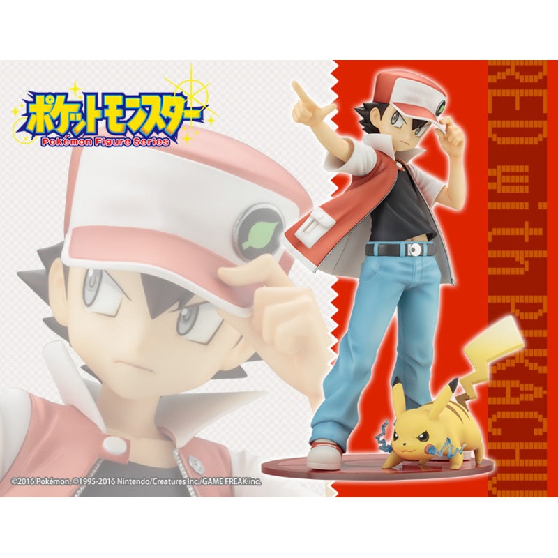 IN-STOCK Kotobukiya - ARTFX J - Pokmon Series - Red with Pikachu 1/8