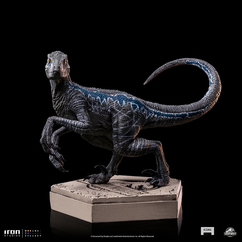 PRE-ORDER Jurassic Park Icons - Velociraptor Blue B