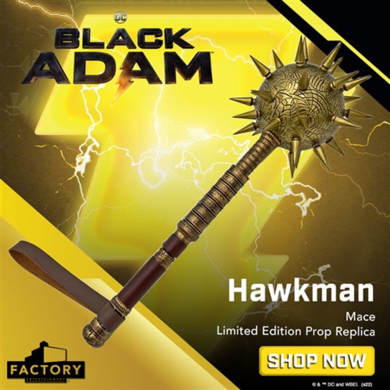 PRE-ORDER Prop Replica - Black Adam - Hawkman Mace: Limited Edition