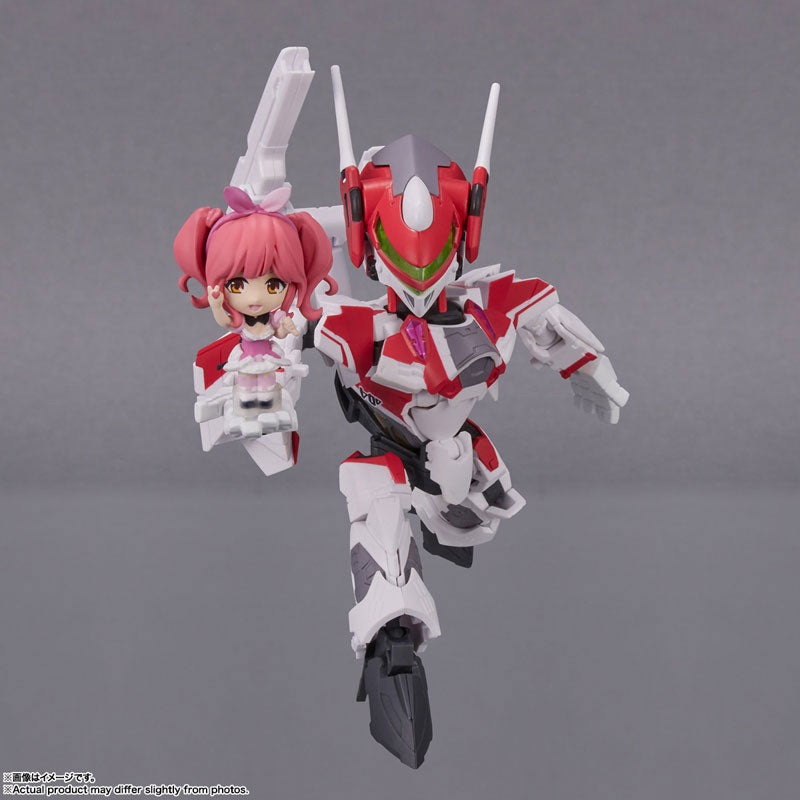 PRE-ORDER TINY SESSION - Macross Delta - VF-31C Siegfried (Mirage Farina Jenius Custom) with Makina Nakajima