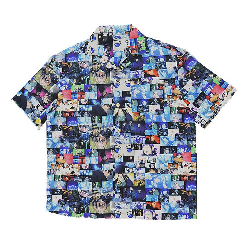 PRE-ORDER Golden Kamuy Collared Shirt - Opening/Ending Pattern