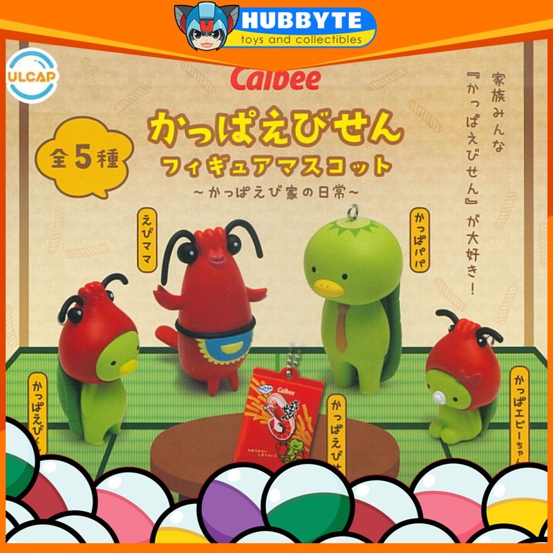 BACK-ORDER Ultra New Planning - Calbee Kappa Ebisen Figure Mascot Kappa Ebiya's Daily Life [Set of 5]