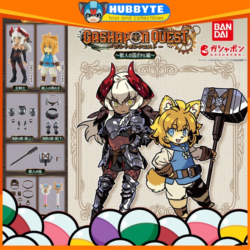 BACK-ORDER Bandai - Gashapon Quest ~Potaru the Therianthrope Country~ [Set of 7]