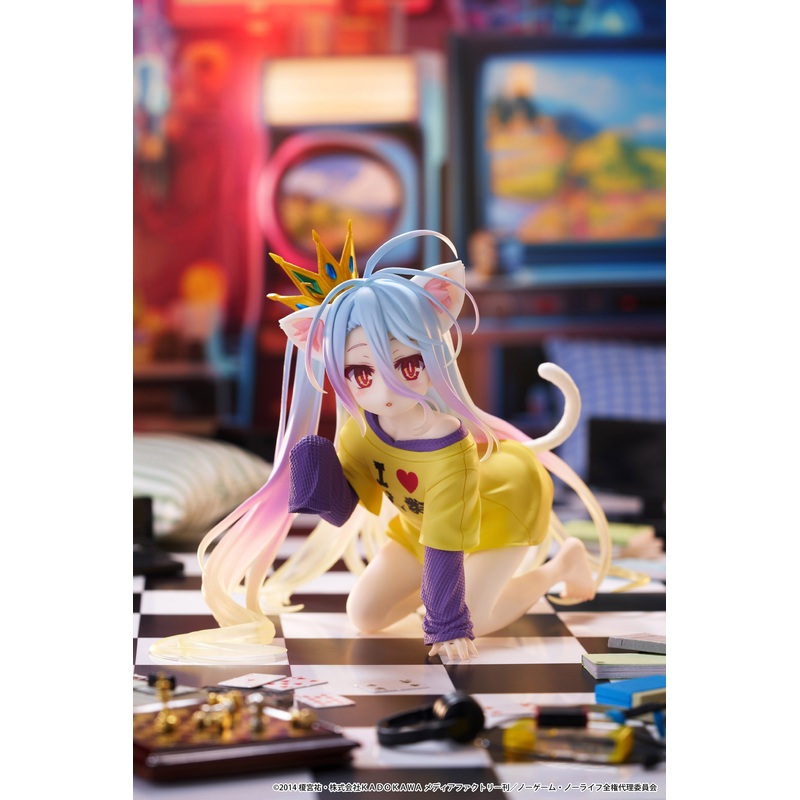 ADVANCE PRE-ORDER Taito - No Game No Life Desktop Cute Figure - Shiro
