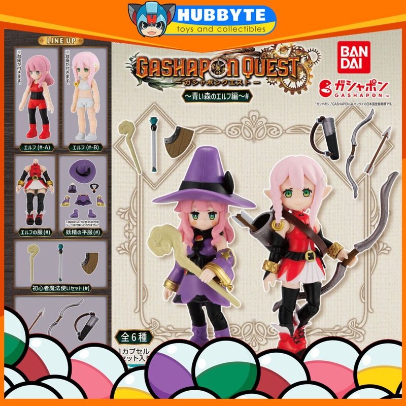 BACK-ORDER Bandai - Gashapon Quest ~Blue Forest Elf~# [Set of 6]