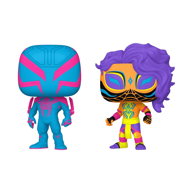 Spider-Man: Across the Spiderverse - SPIDER-MAN 2099 & SPIDER-MAN INDIA (BLACK LIGHT) 2-PACK (Target Exclusive)