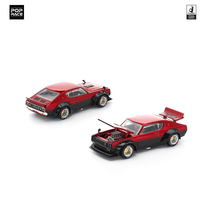SKYLINE GT-R DRIFT (KENMERI) - RED/BLACK PR640266 by Pop Race