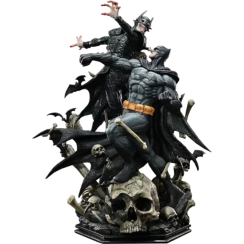 Batman vs Batman Who Laughs Statue By Prime 1 Studios