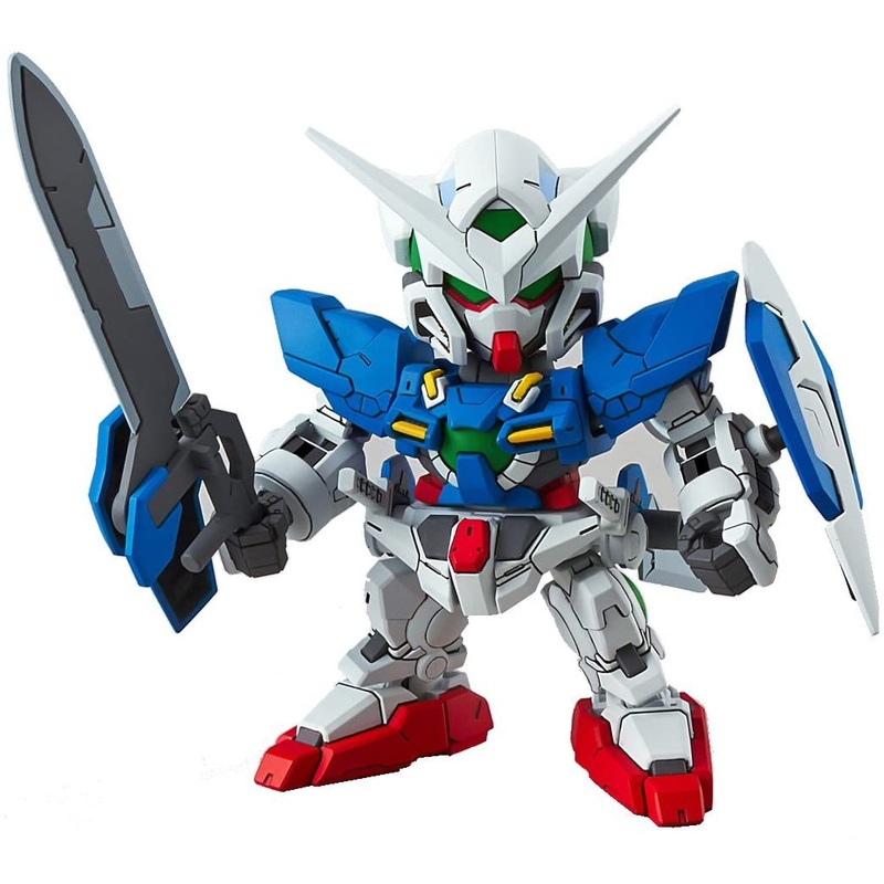 Bandai Hobby SD EX-Standard Gundam Exia Action Figure, Multi-colored, 8" (BAN202753)