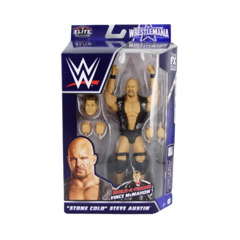 WWE Wrestle Mania "Stone Cold" Steve Austin Elite Collection Action Figure