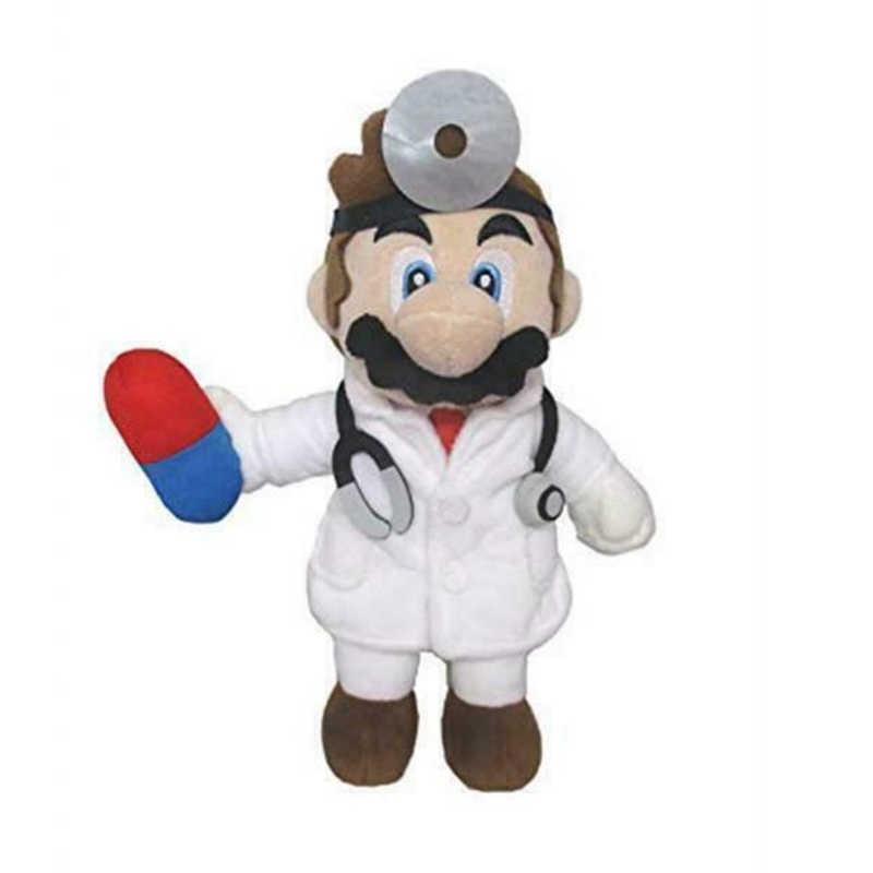 Super Mario Doctor Mario 9" Plush by San - ei