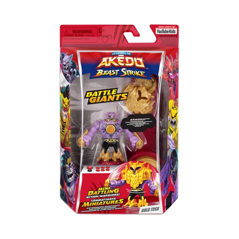 AKEDO S5 GIANTS BEAST SGL PK GOLD TUSK By Moose Toys